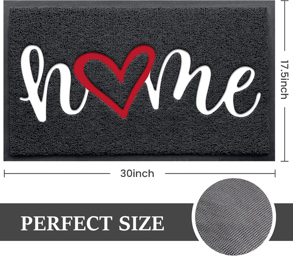 Door Mat, Welcome Mat Low Profile Floor Mat Front Doormat Indoor and Outdoor Doormat Non Slip Rugs for Entryway, Patio, High Traffic Areas