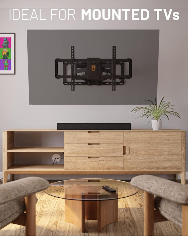 ECHOGEAR TV Cord Hider for Wall Mounted TV 4 Pack - Cable Management Kit Hides TV Wires - Includes 2 Pass Throughs, Locking Brackets, and Hole Saw