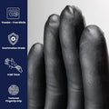 Adenna Dark Light 9 mil Nitrile Powder Free Exam Gloves (Black), Large - Box of 100 (DLG676) Large (Pack of 100)