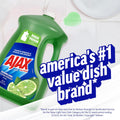 Ajax Ultra Liquid Dish Soap Vinegar and Lime Scent, Sparkling Clean Dishes, 90 fl oz Bottle Lime & Vinegar 90 Fl Oz (Pack of 1)