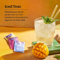 Yogi Tea Iced Variety Sampler - 16 Bags per Pack (3 Packs) - Organic Tea Sampler - Includes Mango Ginger, Blackberry Apple Cider Digestive