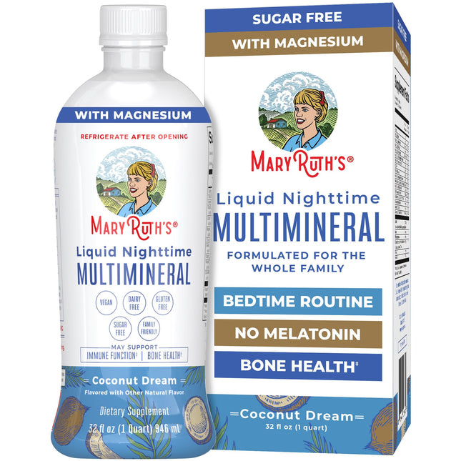 Maryruth'S Liquid Nighttime Multimineral | Sugar Free | Calm Magnesium Citrate |