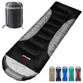 0 Degree Winter Sleeping Bags for Adults Camping (450GSM) - Temp Range (5F–32F) Portable Waterproof Compression Sack- Camping Sleeping Bags for