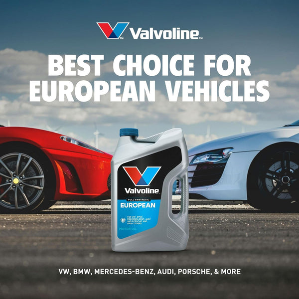 Valvoline European Vehicle Full Synthetic SAE 5W-40 Motor Oil 5 QT, Case of 3 European Vehicle 5 QT, Pack of 3 5W-40