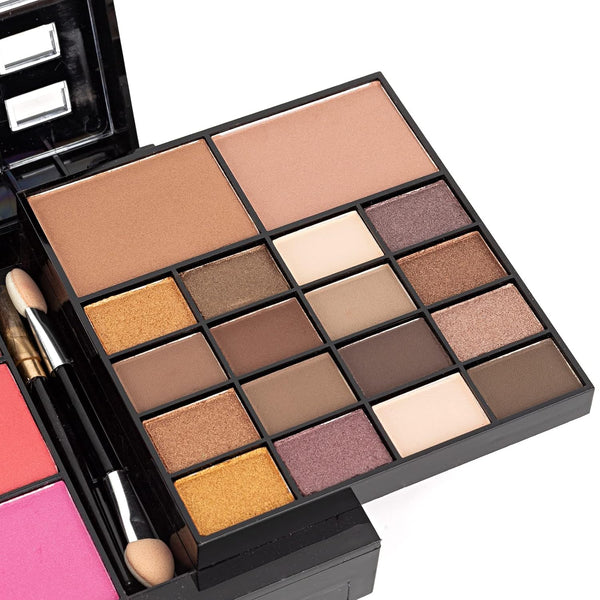 All in One Makeup Gift Kit - Ultimate Color Combination - 36 Eyeshadow, 28 Lip Gloss, 3 Blusher, 4 Concealer, 3 Contour Powder, 3 Brushes, 1