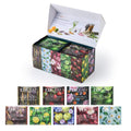 EZR Leaf Herbal & Fruit Tea Sampler Gift Box – 22 Pyramid Tea Bags with 9 Fruit & Floral Blends – Low & Caffeine Free Assortment for Relaxing Tea
