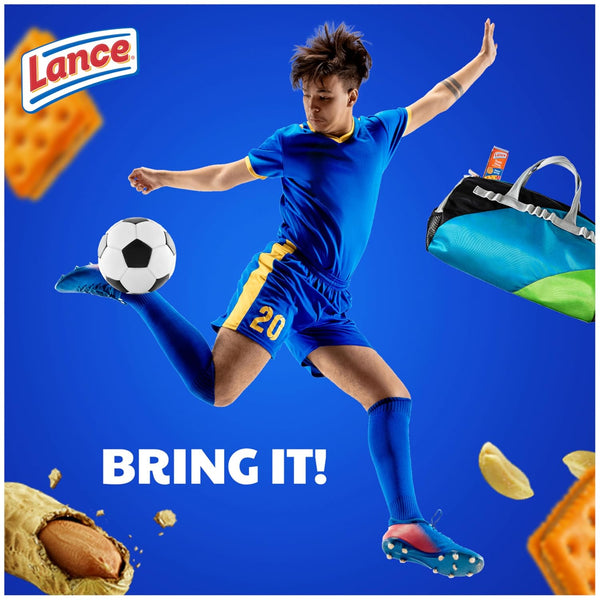 Lance Sandwich Crackers, ToastChee Peanut Butter, 20 Individually Wrapped Packs, 6 Sandwiches Each Toastchee Peanut Butter 1.52 Ounce (Pack of 20)