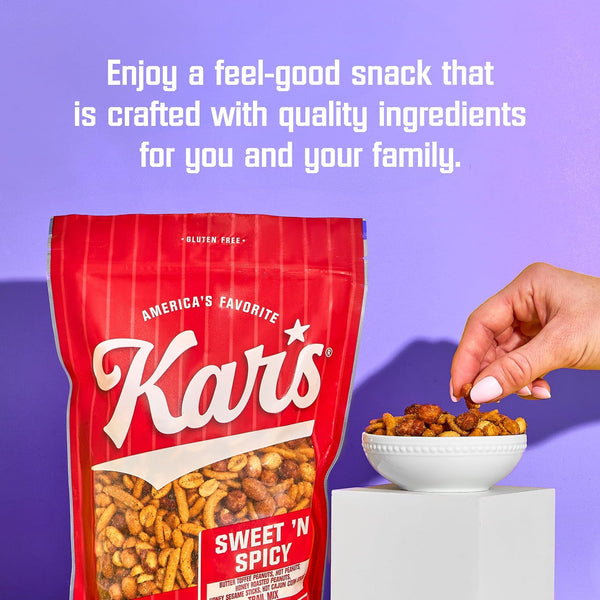 Kar’s Nuts Sweet 'N Spicy Trail Mix, 28 oz – Resealable Pouch (Pack of 1), Gluten-Free Snack Mix 28 Ounce (Pack of 1)