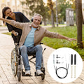 2 Pack Rollator Brake Cable Replacement, 41" Brake Cable for Folding Wheelchair Rollator, Universal Cable Drive Walker Parts (14 Pcs 1 Pair)