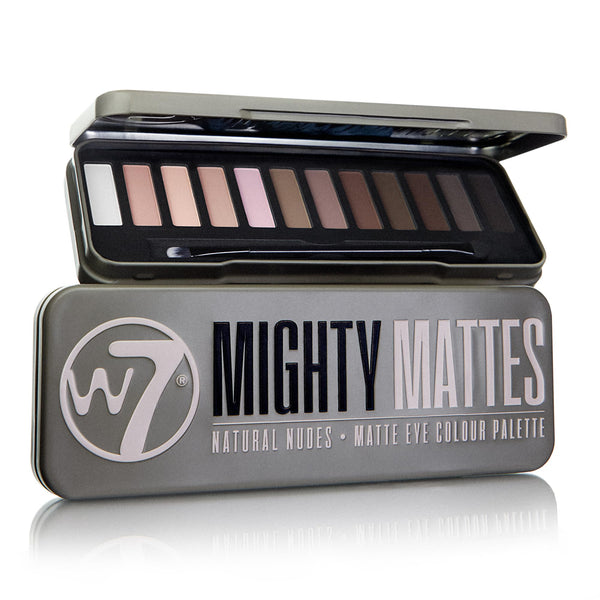 W7 Mighty Mattes Eyeshadow - 12 Matte Nude Colours Ã¢ÂÂ Flawless & Natural Long-Lasting Makeup Palette