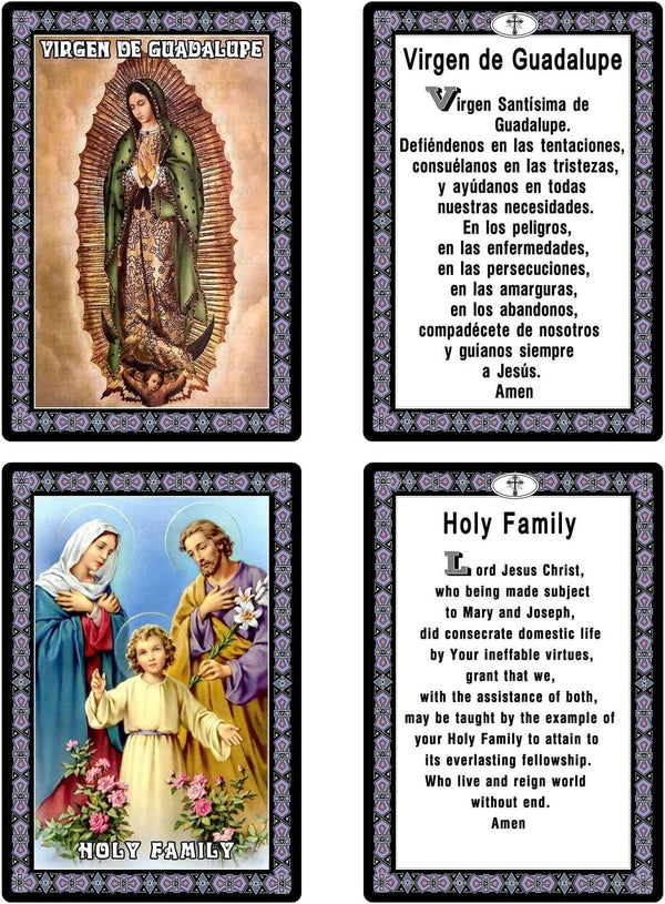 ESNOY Catholic Prayer Cards, Prayer Cards Catholic Saints Set of 10 Holy Prayer Cards, Catholic Religious Gifts for Women, Men, Mother, Father,
