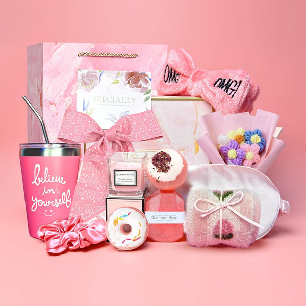 Reekei Get Well Soon Care Package,15Pcs Gifts Set- Birthday Gifts for Women - Funny Gift Ideas for Friends, Coworkers, Wife, Mom,