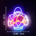 Boxing Neon Sign Suitable for room decoration, bar, game room, man den, boxing gym decoration, gift for boxing fans 14.4 * 13.2 inches Boxing-Red