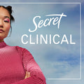 Secret Clinical Strength Antiperspirant Deodorant for Women, 3X Stress Protection, 72Hr Sweat & Odor Protection, PH Balancing Minerals, Clear Gel,