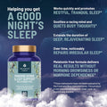 Natural Sleep Aid for Adults Minding down Sleep Support Supplement Max Strength Deep Sleep Supplement without Melatonin to Calm & Restore the