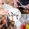 Upgraded RUIXIN PRO RX-008 Professional Knife Sharpener with 10 Whetstones, 360° Rotation Flip Design Fixed-Angle Stainless Steel Kitchen Chef