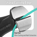 Bates Nail Puller and Staple Remover - Yellow, 2 Pack, Carpenter Tool, End Cutting Pliers, Nippers for Nail Pulling 7", 2 Pack Yellow