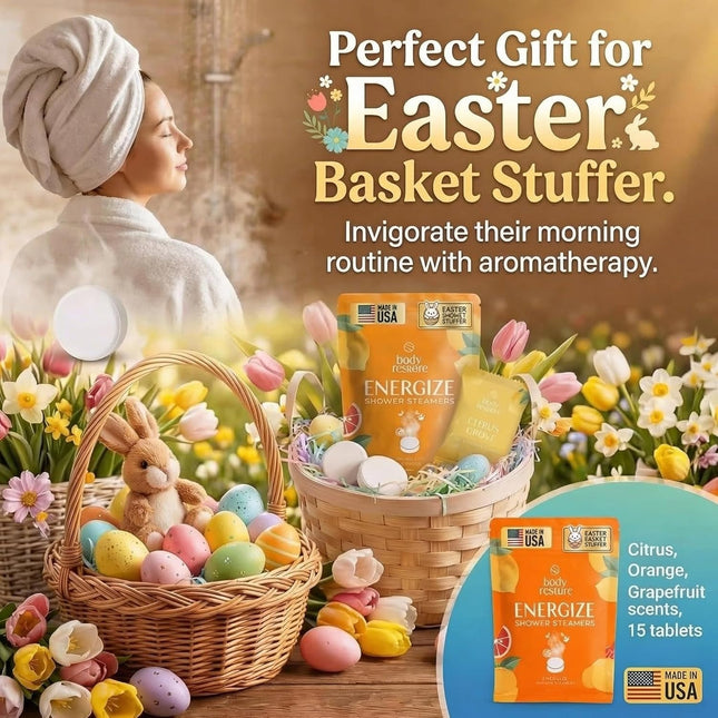 Body Restore Shower Steamers Aromatherapy 15 Pack - Fathers Day Unique Gifts for
