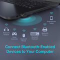 Tp-Link USB Bluetooth Adapter for PC, Bluetooth 4.0 Dongle Receiver, Plug & Play, Nano Size, EDR & A2DP Technology, Supports Windows