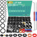 XBVV 37 Size 1075 Pcs Faucet Washers & O-Rings Kit & Plumbing Gasket 3-in-1 Home Universal Rubber Washers Assortment Kit for Faucet Hose Spigot