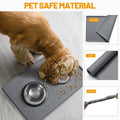Hubulk Dog Feeding Mat,100% Waterproof BPA Free Silicone Pet Food and Water Bowl Placemat,Dishwasher, High Raised Edge to Prevent Spills,Nonslip