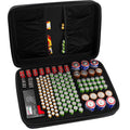 Comecase Hard Battery Organizer Storage Box, Carrying Case Bag Holder - Holds 148 Batteries AA AAA C D 9V - with Battery Tester BT-168 (Batteries