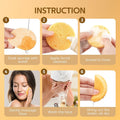 50-Count Compressed, GAINWELL Cellulose, 100% Natural Cosmetic Spa Sponges for Facial Cleansing, Exfoliating Mask, Makeup Removal