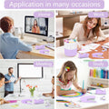 Purple Desk Accessories, Purple Office Supplies 360ÃÂ°Pen Holder Desk Organizers and Accessories with Tape Dispenser, Stapler, Staple Remover, 1000