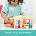 Sago Mini, Figurine Pack with 6 Toy Figures and Folding Playhouse, Kids Toys for Boys & Girls Ages 3 and Up
