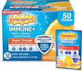 Emergen-C Immune+ Triple Action Immune Support Powder, Betavia (R), 1000Mg Vitamin C, B Vitamins, Vitamin D and Antioxidants, Super Orange â 50