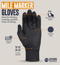 OutdoorEssentials Touchscreen Winter Gloves Men Women - Hiking Gloves Women Men - Mens Womens Glove Cold Weather X-Large