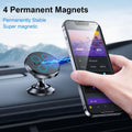 Coolpow【2 Packs Magnetic Phone Holder for Car【Strong Magnet】 Phone Holders for Your Car Phone Holder Mount【4 Metal Plate】 Universal Car