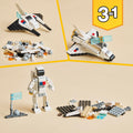 LEGO Creator 3 in 1 Space Shuttle Toys - Space Toys Building Set for Boys & Girls, Ages 6+ - Option to Build 2 Spaceships or Astronaut -