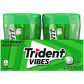 Trident Vibes Spearmint Rush Sugar Free Gum, 4 Bottles of 40 Pieces (160 Total Pieces)