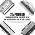 Weston 6" x 10" Pint Vacuum Sealer Bags For Meal Prep & Sous Vide | 2 Ply 3mm Thick | Compatible With NutriFresh & FoodSaver | BPA Free | 100