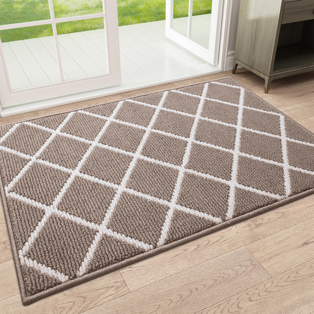 Finchitty Indoor Door Mat, Dirt Resistant and Absorbent, Low-Profile, Non-Slip, 