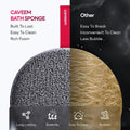 Caveem Exfoliating Body Scrubber, Bath and Body Scrub Buffer, Body Exfoliator for Remove Dead Skin, Gentle and Rough Lightweight Sponge for Shower