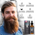 Beard Oil for Men - Hypoallergenic Natural Ingredients for Sensitive Skin, Nut Free Mustache Growth Conditioners, Natural Solution Conditioner to