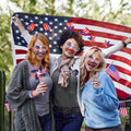 DysanVica 136PCS 4th of July Accessories - Patriotic Party Favors Fourth of July Decoration Supplies Headband Shutter Glasses Tattoo Sticker