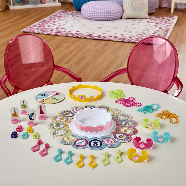 Hasbro Gaming Pretty Pretty Princess: Edition Board Game Featuring Disney Princesses, Jewelry Dress-Up Game for Kids Ages 5 and Up, for 2-4
