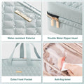Everfun Travel Toiletry Bag with Hanging Hook and Leakproof Wet/Dry Compartments, Large Capacity Makeup Cosmetic Organizer for Women, 12x9x4.5