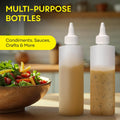 BRIGHTFROM Condiment Squeeze Bottles, 8 OZ Empty Squirt Bottle with Twist Top Cap, Leak Proof - Great for Ketchup, Mustard, Syrup, Sauces,