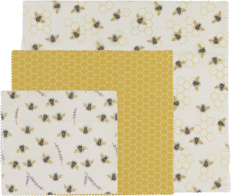 DANICA NOW DESIGNS Bees Beeswax Wrap, 3 CT