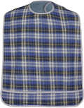 Modaliv Premium Adult Bib, Extra Large, Waterproof & Reusable, Blue | Clothing Protector with Crumb Catcher, Machine Washable Adaptive Dining Bib
