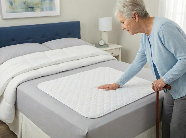 RMS Ultra Soft 4-Layer Washable and Reusable Incontinence Bed Pad - Waterproof B