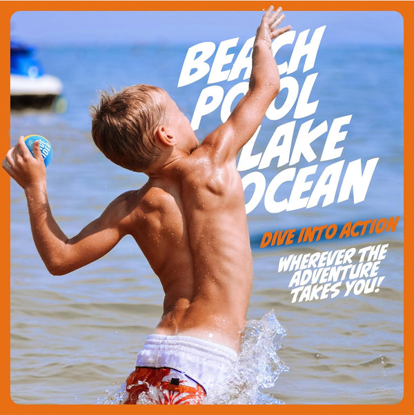 Skipping Water Balls - Pool Ball - Beach Toys for Kids Ages 8-12 - Lake Skip, Skee, Fly Swimming Game Adults, Boys, Teens, & Family - Water Toy