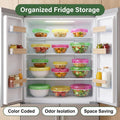 60 Pcs Reusable Elastic Food Bowl Covers 3 Sizes BPA Free for Kitchen