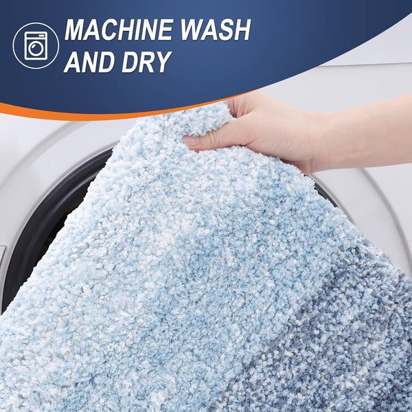 OLANLY Bathroom Rug Mat 30X20, Extra Soft and Absorbent Microfiber Bath Rugs, Non-Slip Plush Shaggy Bath Carpet, Machine Wash Dry, Bath Mats for