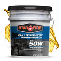 STARFIRE SAE 50W Full Synthetic Transmission Oil – 5 Gallon Pail – Heavy Duty Gear Oil for Manual Transmissions – Long Drain, High Temp, Oxidation