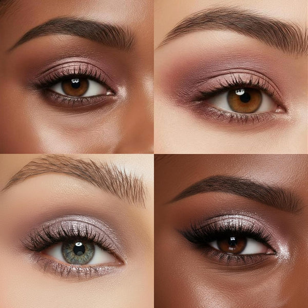 Lamora Eyeshadow Palette Makeup - Eye Makeup Palette with 16 Highly Pigmented Matte & Shimmer Shades - Vegan & Blendable Nude Exposed